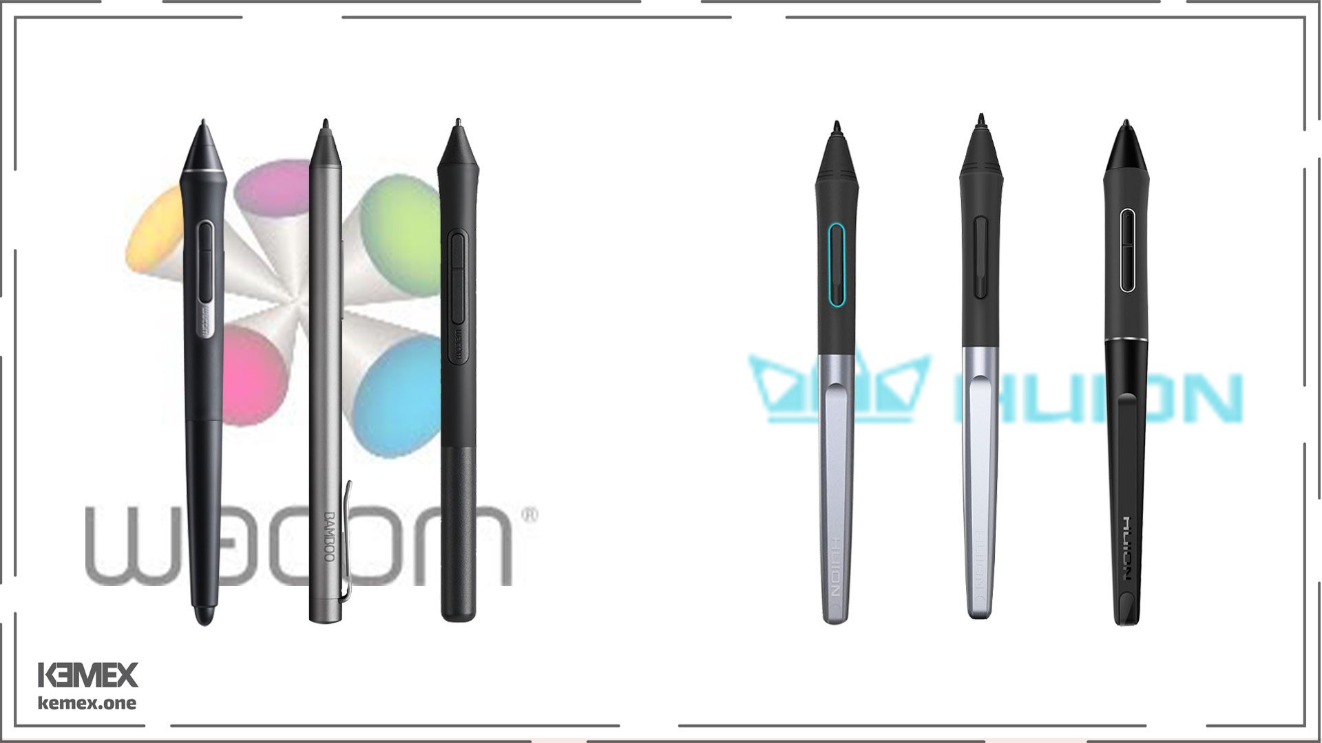 مقایسه قلم نوری وکام و هویون: سه سری محصول از هر برند