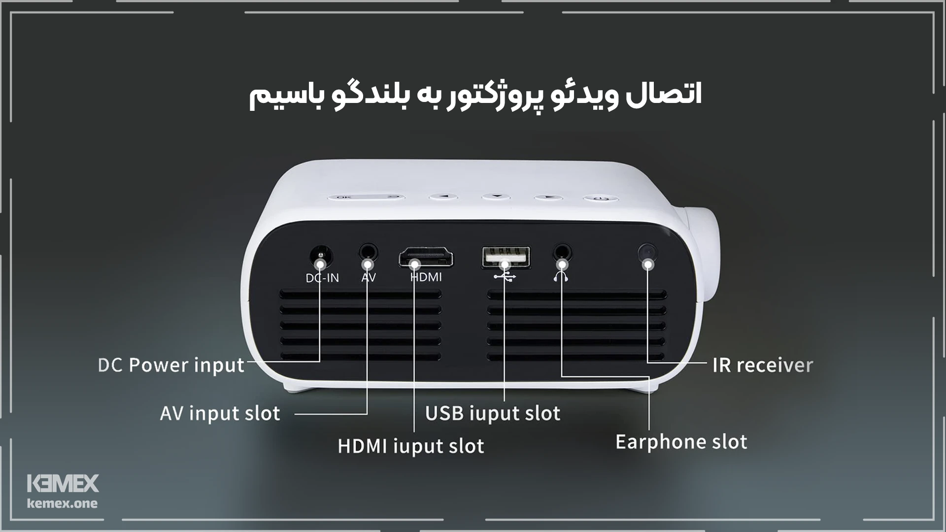 اتصال ویدئو پروژکتور به بلندگو باسیم